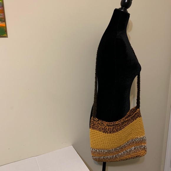 Crossbody Bag Multicolor Handmade Crochet - Picture 15 of 15